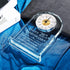 25th Wedding Anniversary  Glass Clock Gift